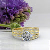1.25ct Brilliant Diamond Gold Bridal Wedding Set - 02US16B
